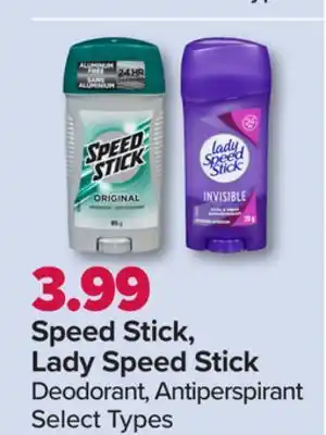 PharmaChoice Speed stick, lady speed stick deodorant, antiperspirant offer