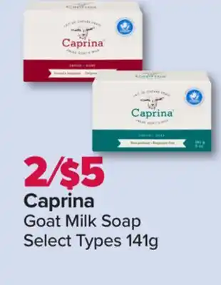 PharmaChoice Caprina goat milk soap offer