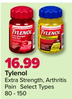 PharmaChoice Tylenol extra strength, arthritis pain offer