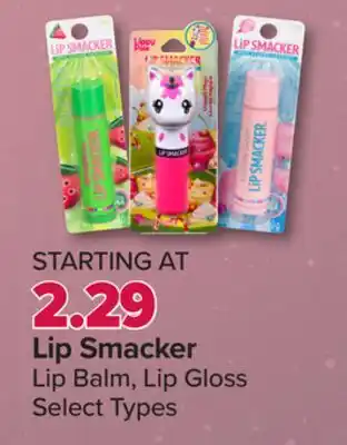 PharmaChoice Lip smacker lip balm, lip gloss offer