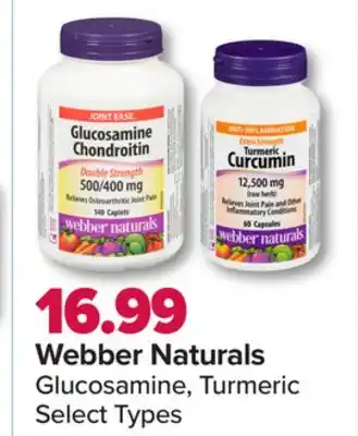 PharmaChoice Webber naturals glucosamine, turmeric offer