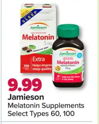 PharmaChoice Jamieson melatonin supplements offer
