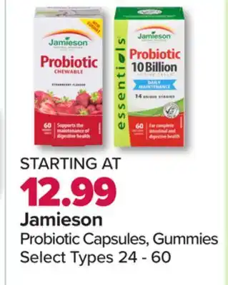 PharmaChoice Jamieson probiotic capsules, gummies offer