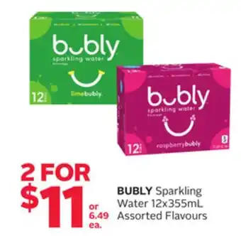 Rexall Bubly sparkling water offer