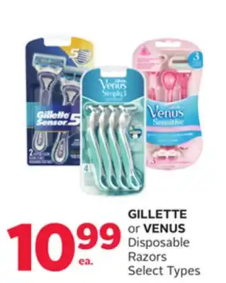 Rexall Gillette or venus disposable razors offer