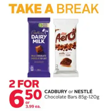 Rexall Cadbury or nestlé chocolate bars offer