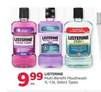 Rexall Listerine multi-benefit mouthwash offer