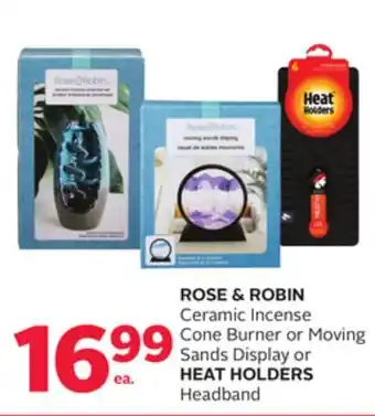 Rexall Rose & robin ceramic incense cone burner or moving sands display or heat holders headband offer