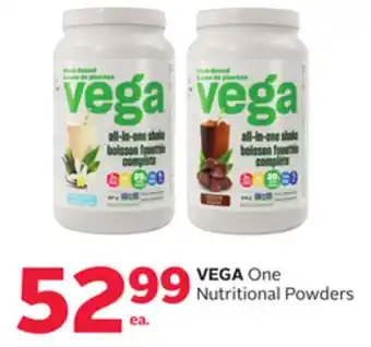 Rexall Vega one nutritional powders offer