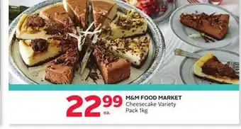 Rexall M & m food market cheesecake variety pack offer