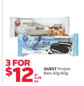 Rexall Quest protein bars offer