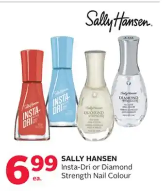 Rexall Sally hansen insta-dri or diamond strength nail colour offer