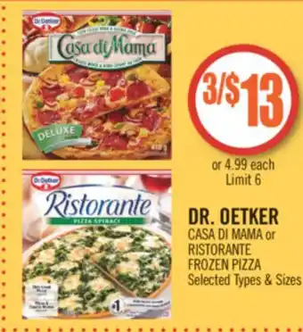 Shoppers Drug Mart Dr. oetker casa di mama or ristorante frozen pizza offer