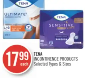 Shoppers Drug Mart Tena incontinence products offer