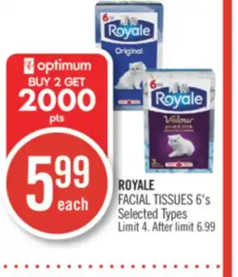 Shoppers Drug Mart Royale facial tissues offer