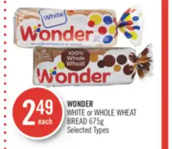 Shoppers Drug Mart Wonder white or whole wheat bread offer