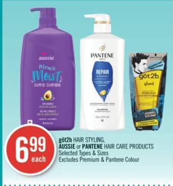Shoppers Drug Mart Got2b hair styling, aussie or pantene hair care products offer