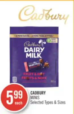 Shoppers Drug Mart Cadbury minis offer