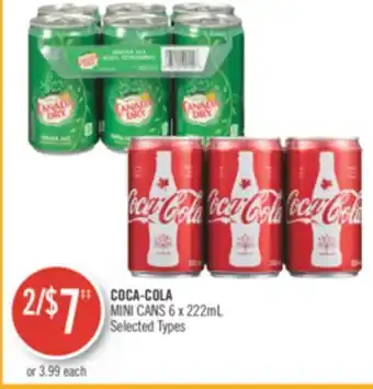Shoppers Drug Mart Coca-cola mini cans offer