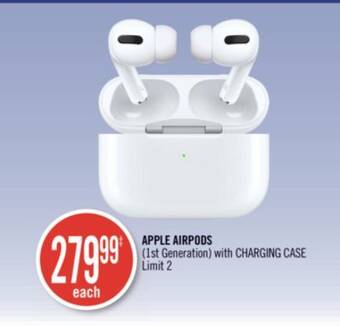 Shoppers Drug Mart Apple airpods (1st generation) with charging case offer