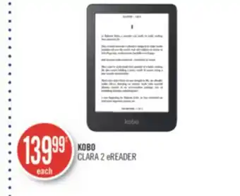 Shoppers Drug Mart Kobo clara 2 ereader offer