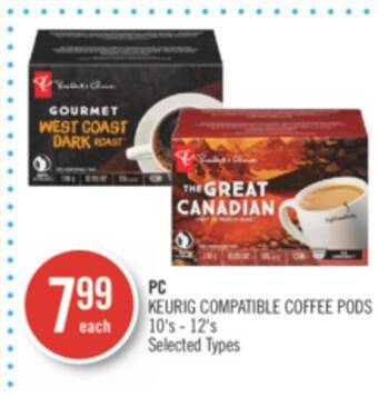Shoppers Drug Mart Pc keurig compatible coffee pods offer