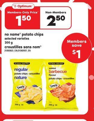 Independent City Market No name potato chips offer