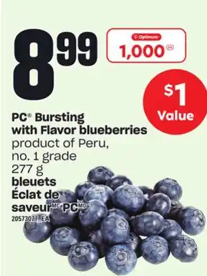 Independent City Market Pc bursting with flavor blueberries, 277 g offer