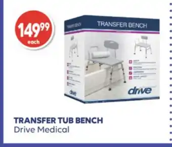 Wellwise by Shoppers Transfer tub bench drive medical offer
