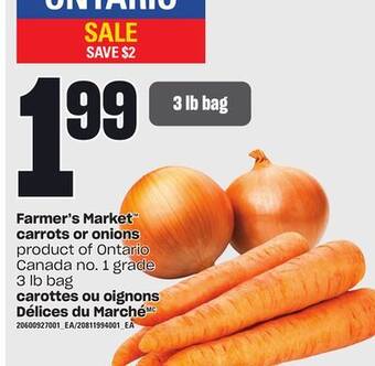 Independent City Market Farmer's market carrots or onions, 3 lb bag offer