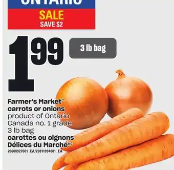 Independent City Market Farmer's market carrots or onions, 3 lb bag offer