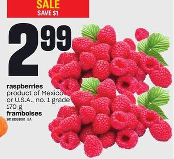 Independent City Market Raspberries, 170 g offer