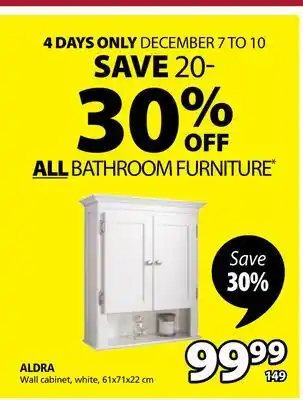 JYSK Aldra wall cabinet offer