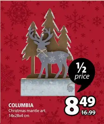 JYSK Columbia christmas mantle art offer