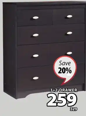 JYSK Dunbar drawer offer