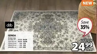 JYSK Dab genoa area rug offer