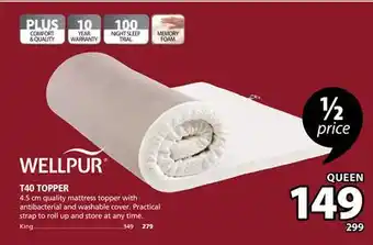 JYSK Wellpur t40 topper offer