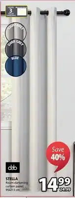 JYSK Stella room darkening curtain panel offer