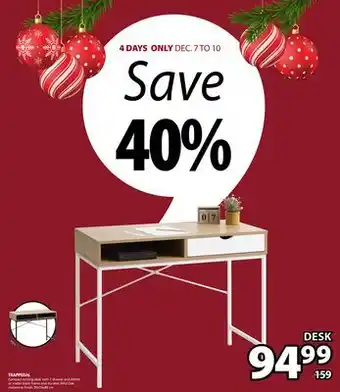 JYSK Trappedal office desk offer