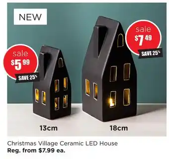 Kitchen Stuff Plus Christmas village ceramic led house offer