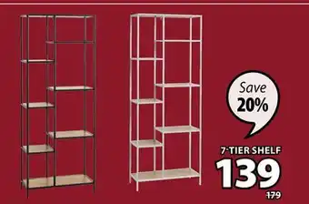 JYSK Trappedal 7-tier shelf offer