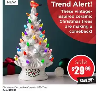 Kitchen Stuff Plus Christmas decorative ceramic led tree offer