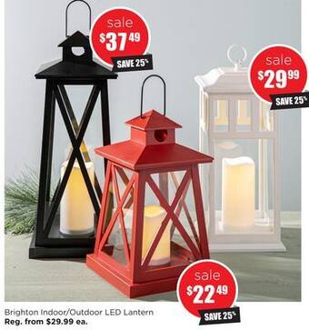 Kitchen Stuff Plus Brighton indoor/outdoor led lantern offer
