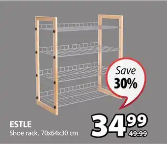 JYSK Estle shoe rack offer