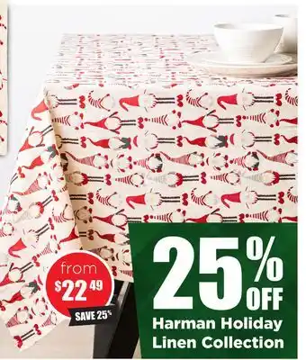 Kitchen Stuff Plus Harman holiday linen collection offer