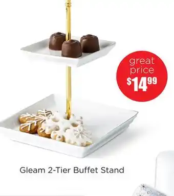 Kitchen Stuff Plus Gleam 2-tier buffet stand offer