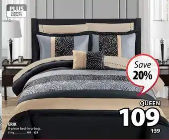 JYSK Erik 8-piece bed-in-a- bag offer