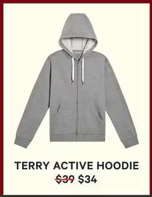 Joe Fresh Terry active hoodie offer