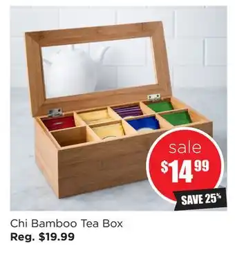 Kitchen Stuff Plus Chi bamboo tea box offer