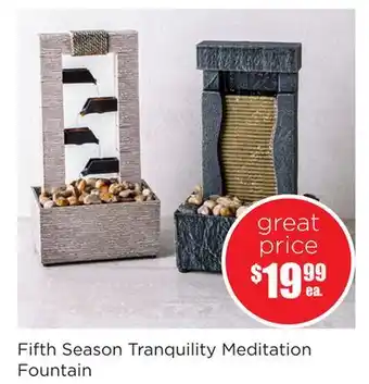 Kitchen Stuff Plus Fifth season tranquility meditation fountain offer